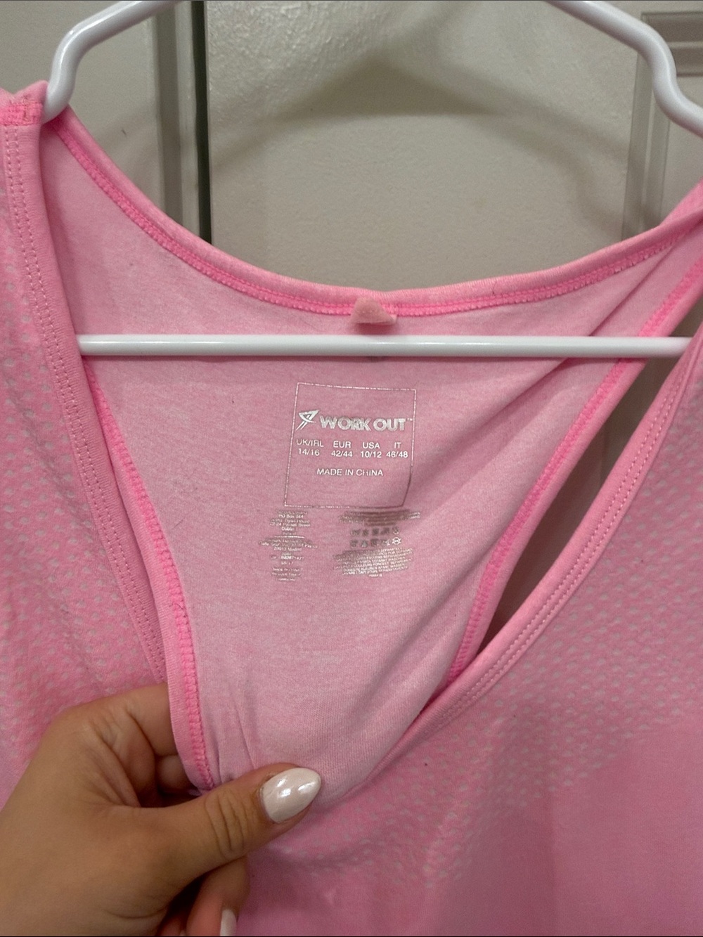 Pink Racerback Tank Top - Picture 2 of 3
